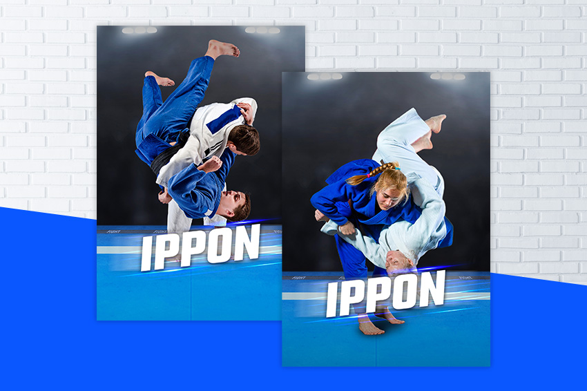 Affiche du programme de préparation physique au judo, Ippon de FizzUp.